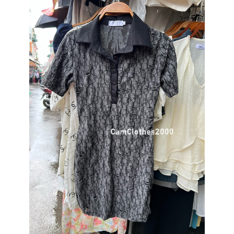 Set Đôi Nam Nữ Áo Phông Váy body hot hit