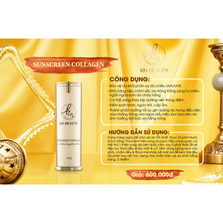 Kem chống nắng KN Beauty - Sunscreen Collagen 30g SPF 50+