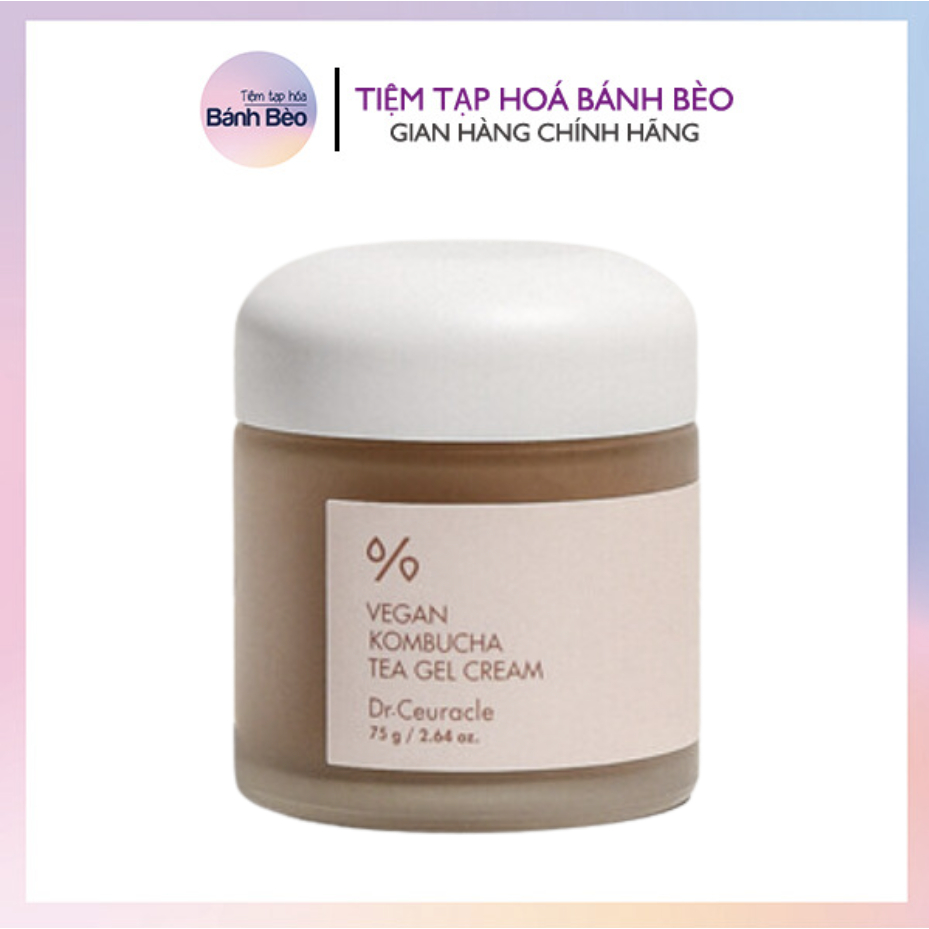 Kem Dưỡng Ngăn Ngừa Lão Hóa Dr.Ceuracle Vegan Kombucha Tea Gel Cream 75g