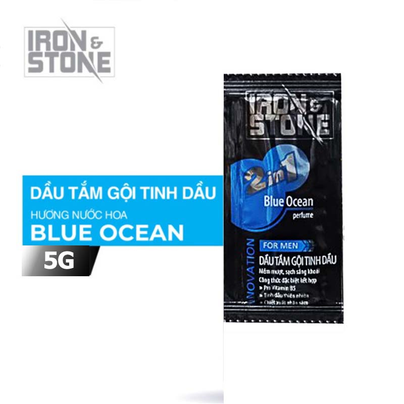 Sữa tắm tinh dầu 2in1 Iron&Stone hương Blue Ocean 650g