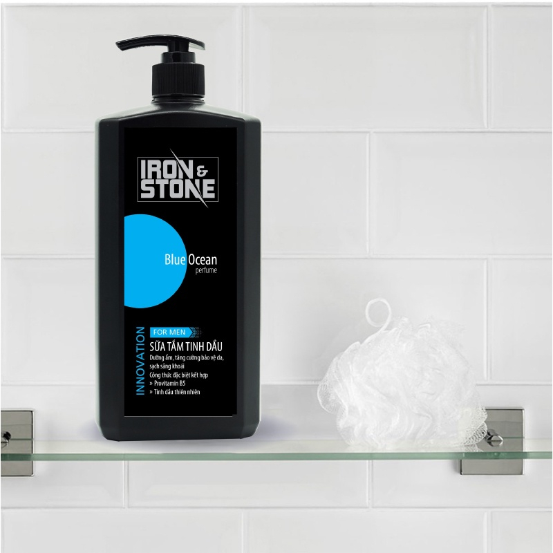 Sữa tắm tinh dầu 2in1 Iron&Stone hương Blue Ocean 650g