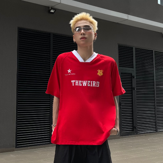 LOCAL BRAND Áo thun The Weird Phong Cách Unisex Form Rộng ATK657