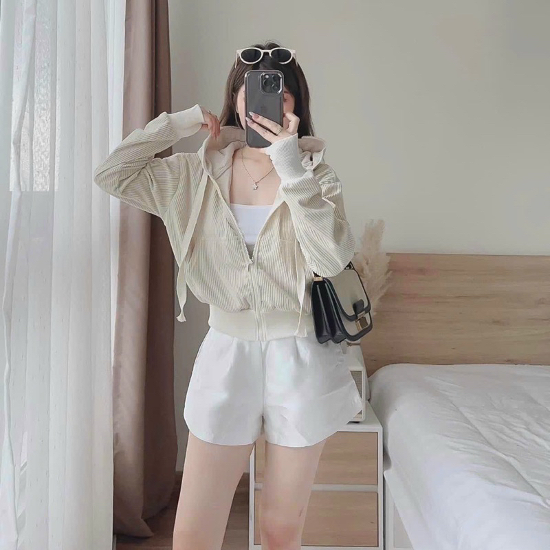 Áo khoác nhung gân siêu đẹp ảnh thật sản phẩm