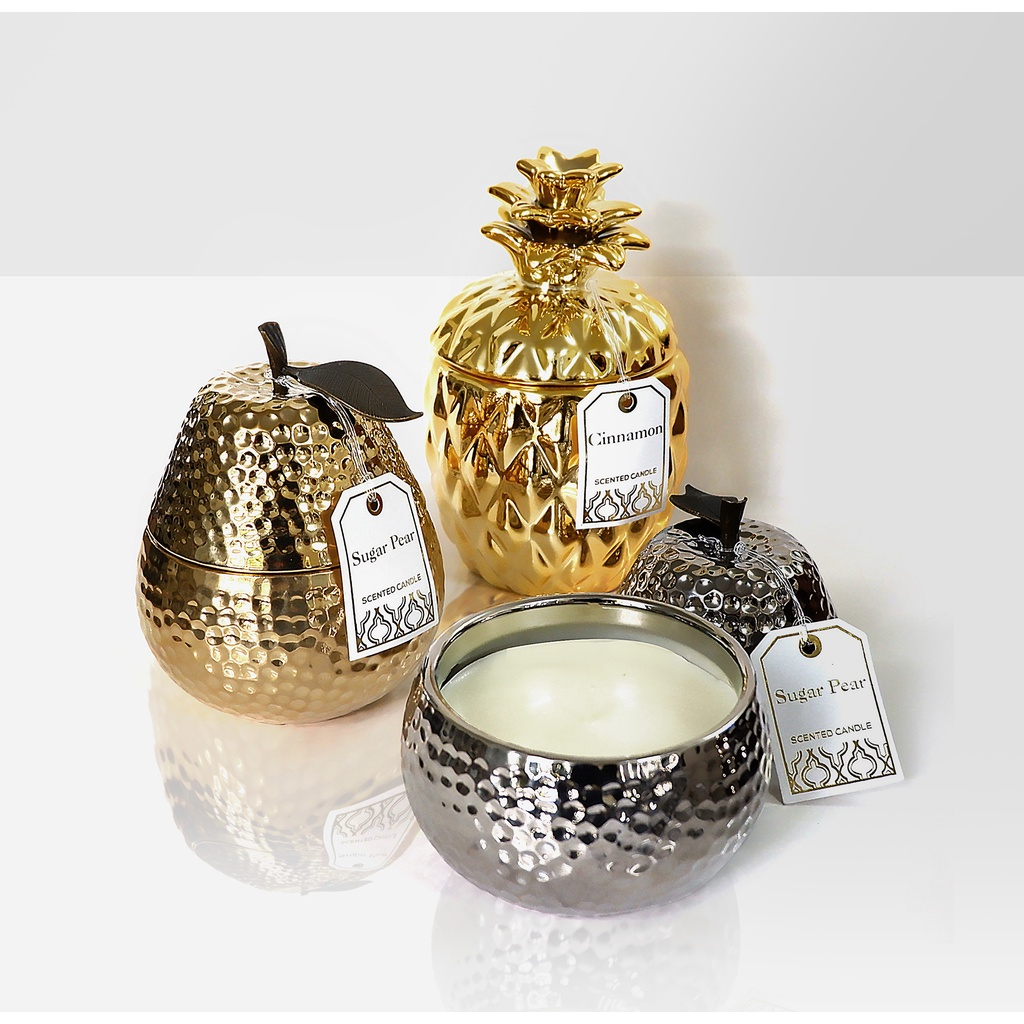 NẾN THƠM XUẤT KHẨU DECOR HÌNH  QUẢ LÊ TRANG TRÍ NHÀ CỬA