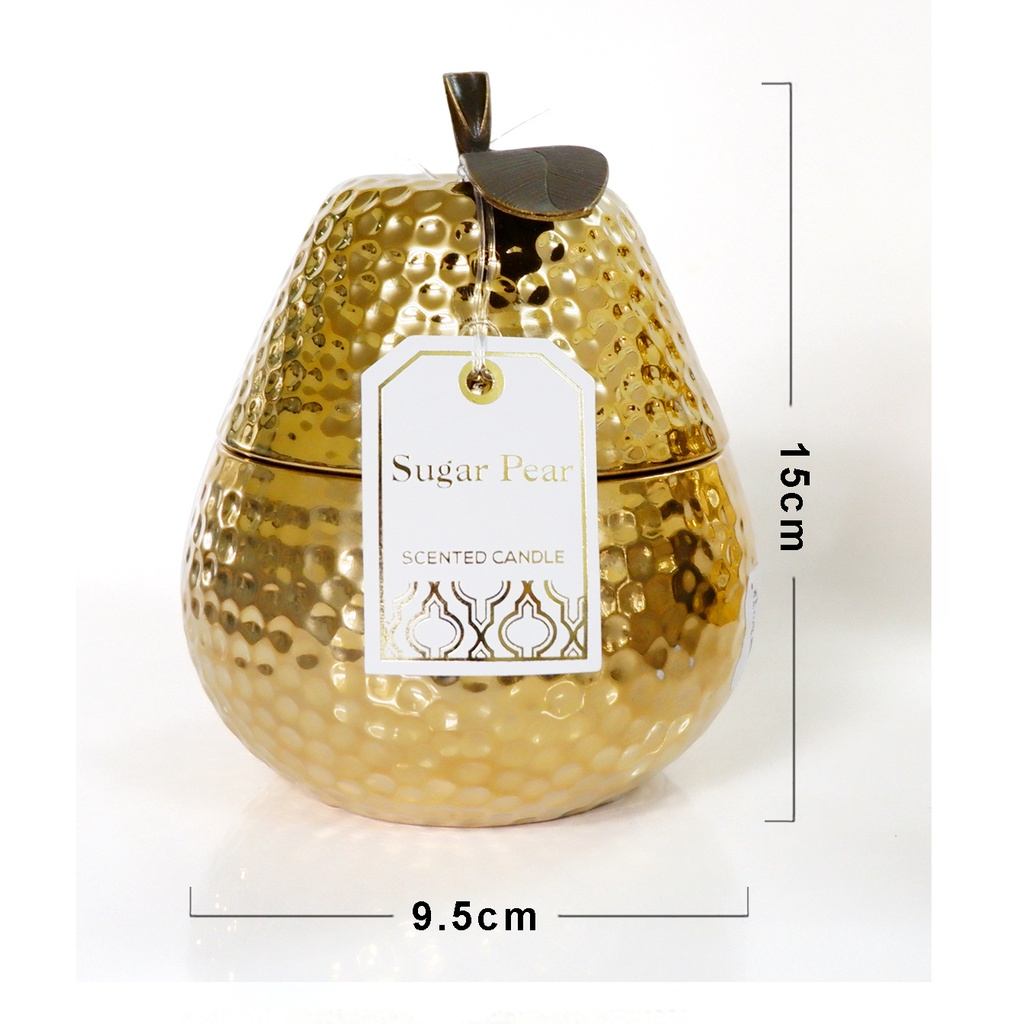 NẾN THƠM XUẤT KHẨU DECOR HÌNH  QUẢ LÊ TRANG TRÍ NHÀ CỬA