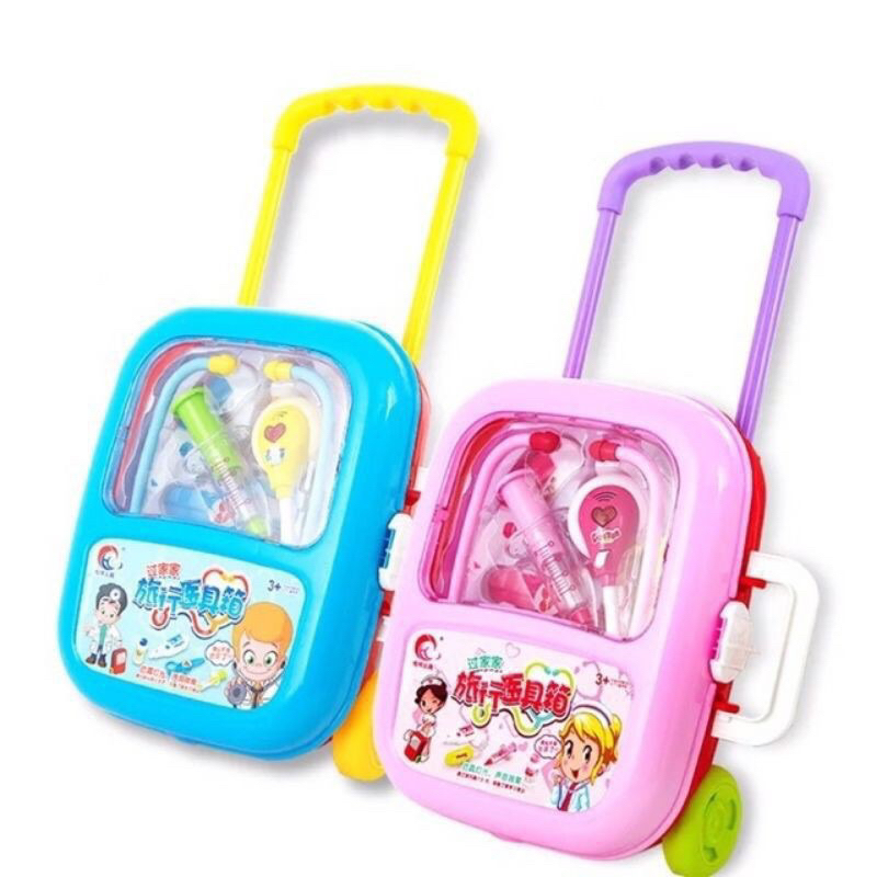 Đồ chơi vali kéo bác sỹ có đèn nhạc. Đồ chơi bác sỹ