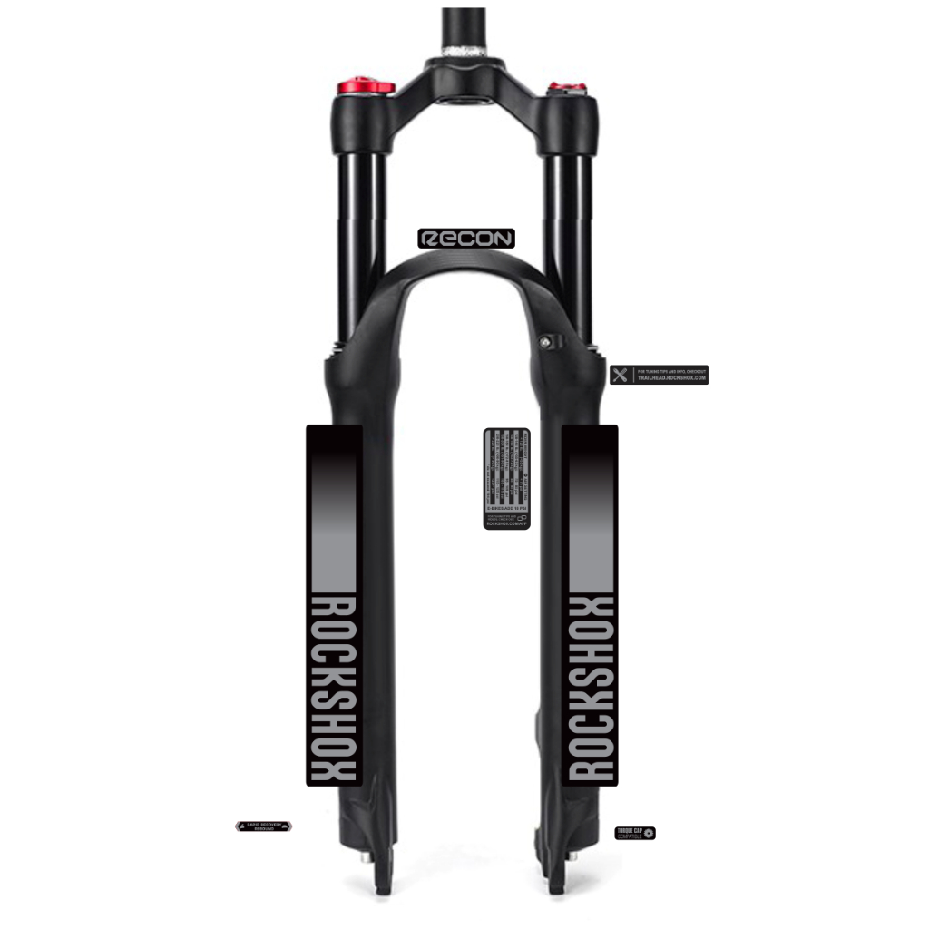 tem decal dán phuộc xe đạp địa hình rockshox recon 2021 mẫu 1 | cheetahdecals.com
