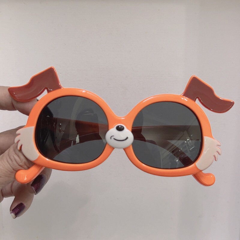 Kính mát gọng dẻo cho bé WILI chống UV400, thiết kế hình chó tai cụp dễ đeo, màu sắc thời trang