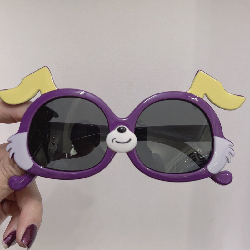 Kính mát gọng dẻo cho bé WILI chống UV400, thiết kế hình chó tai cụp dễ đeo, màu sắc thời trang
