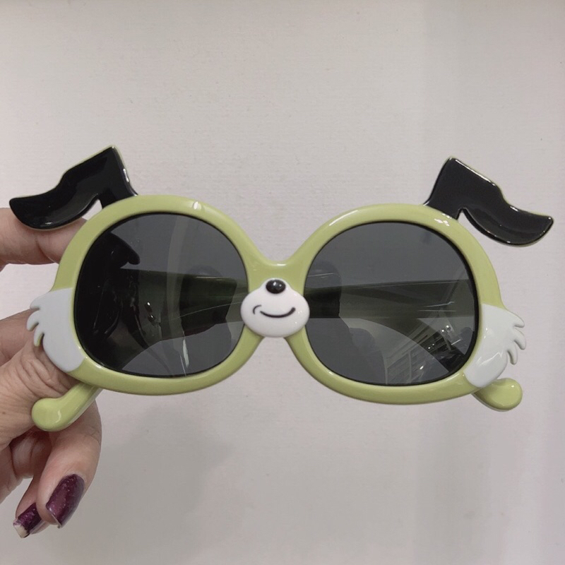 Kính mát gọng dẻo cho bé WILI chống UV400, thiết kế hình chó tai cụp dễ đeo, màu sắc thời trang