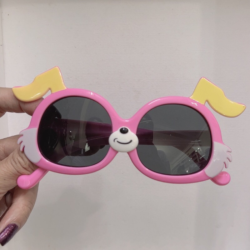Kính mát gọng dẻo cho bé WILI chống UV400, thiết kế hình chó tai cụp dễ đeo, màu sắc thời trang