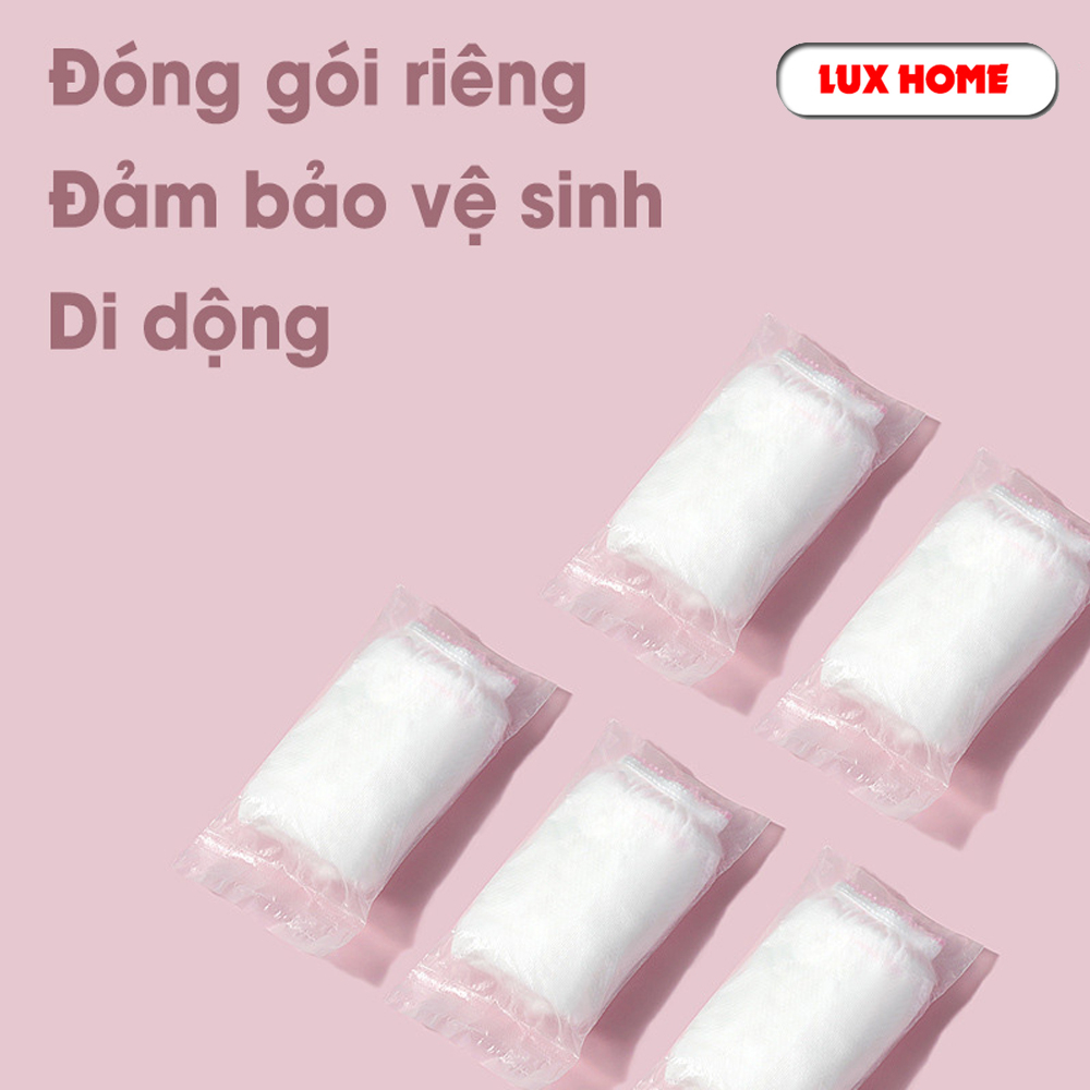 Quần lót dùng 1 lần set 5 túi, chất liện cotton, đáy quần 2 lớp, tiện lợi khi đi du lịch, mẹ bầu đi sinh