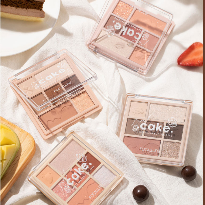 Bảng phấn mắt Focallure trang điểm má hồng bắt sáng 7 màu mềm lung linh 90g - FA192