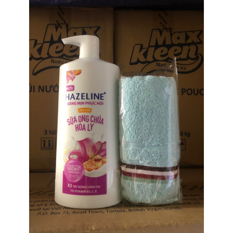 Sữa tắm hazeline sữa ông chúa 800ml tặng