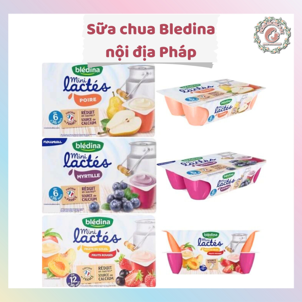 Sữa chua nguội Bledina Pháp cho bé ăn dặm từ 6 tháng