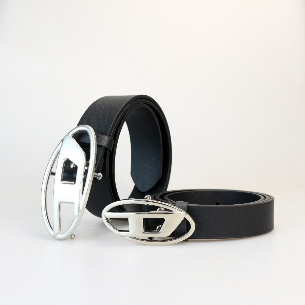 Thắt lưng logo D phong cách retro mặt khóa phần cứng phù hợp hip hop gothic punk