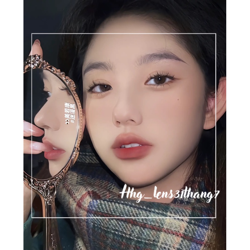 lens xám trong tone tự nhiên có cận by @hhg_lens31thang7
