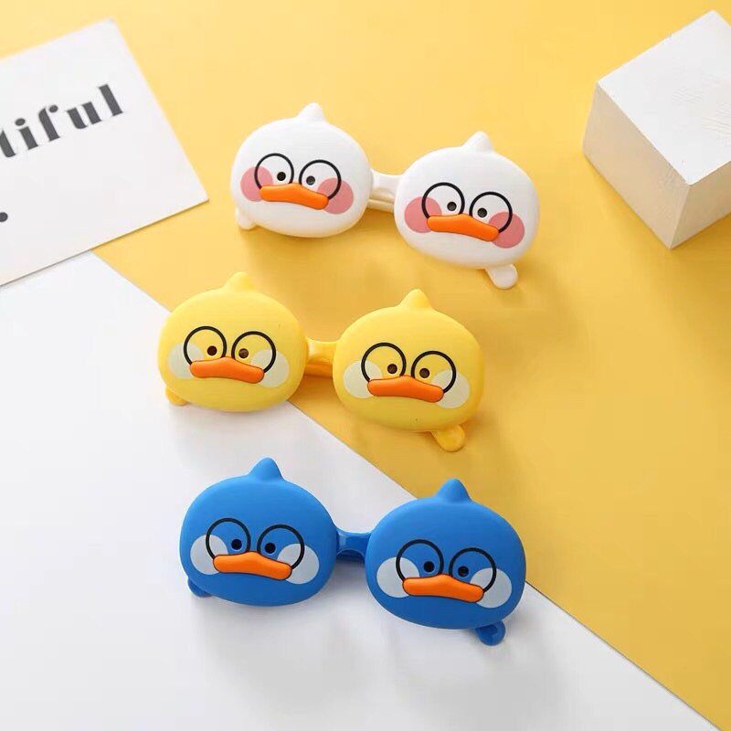 Mắt kính gọng dẻo mở nắp hình vịt ngộ nghĩnh dễ thươnh cho bé
