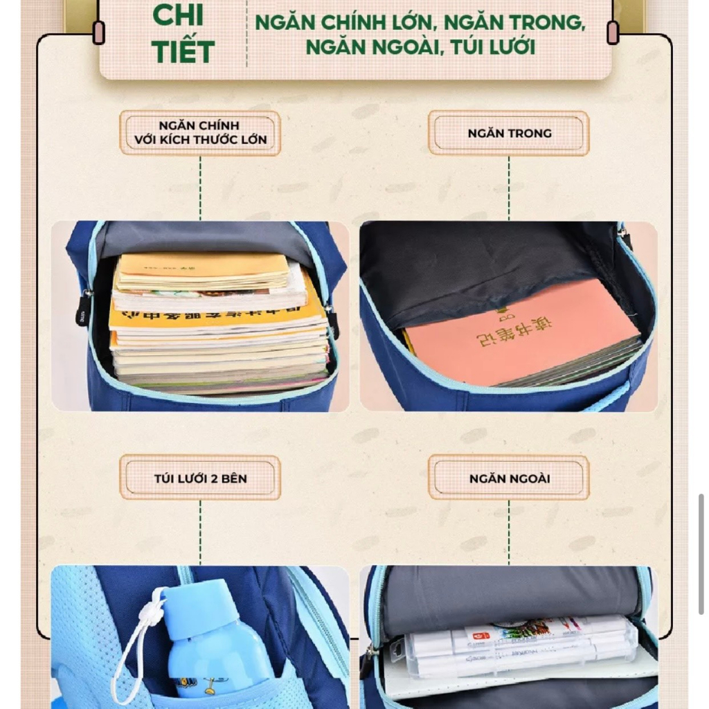 Balo cho bé trai bé gái đi học tiểu học, siêu nhẹ, chắc chắn, in hình sắc nét