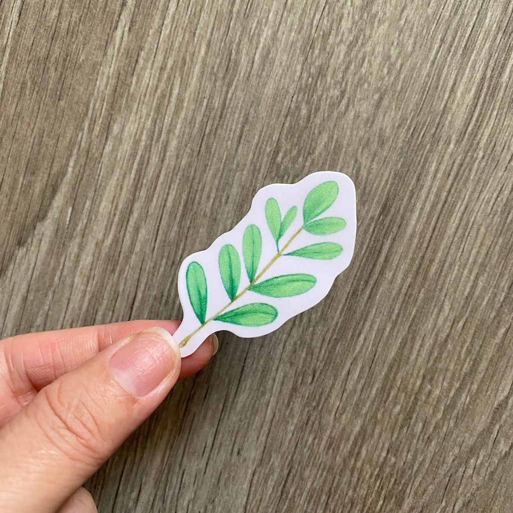 Sticker XANH BẠC HÀ - MINT chống nước trang trí Xe, Laptop, Nón Bảo Hiểm, tem dán đàn Guitar