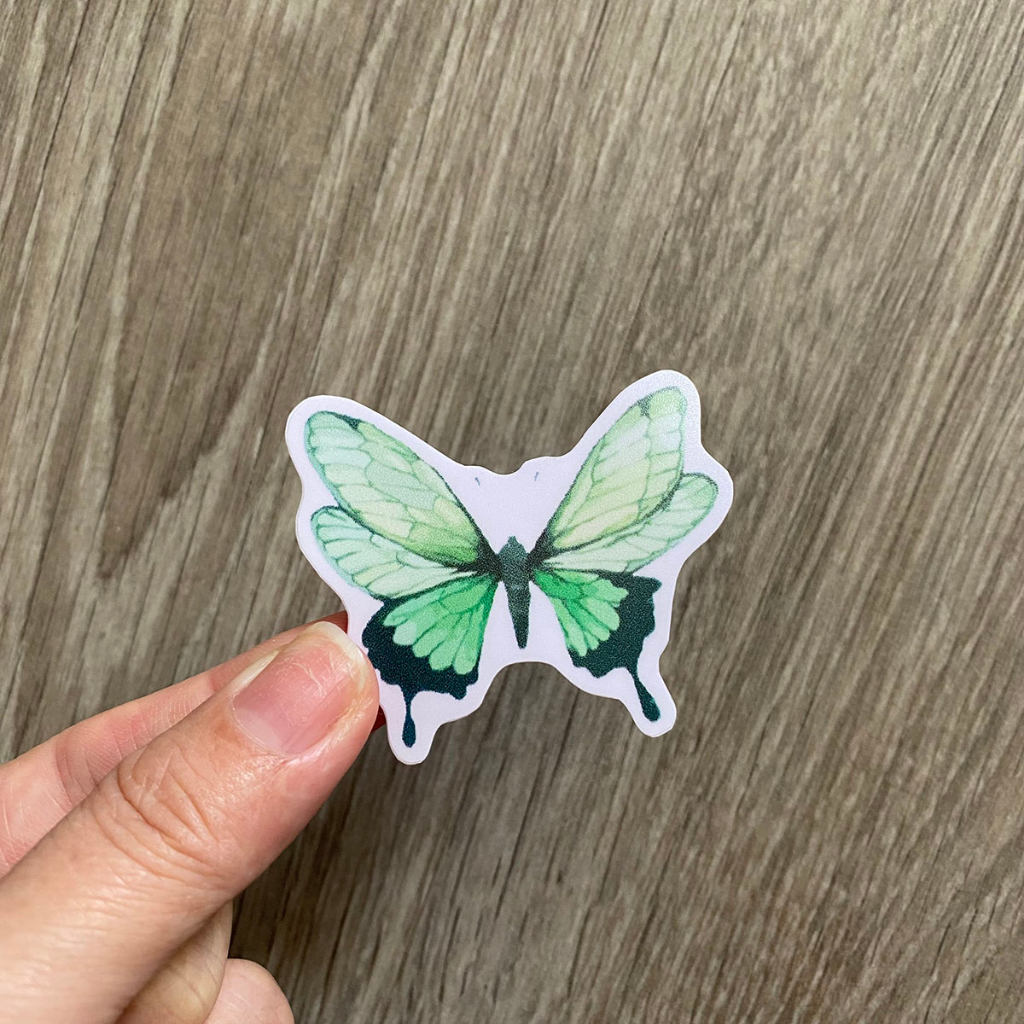 Sticker XANH BẠC HÀ - MINT chống nước trang trí Xe, Laptop, Nón Bảo Hiểm, tem dán đàn Guitar