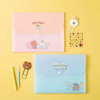 Bapandfriends_ Bìa A4 có nút bấm phân loại giấy tờ L.ine