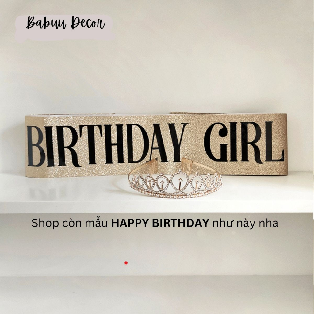 Phụ kiện trang trí sinh nhật tone đen Babuu Decor