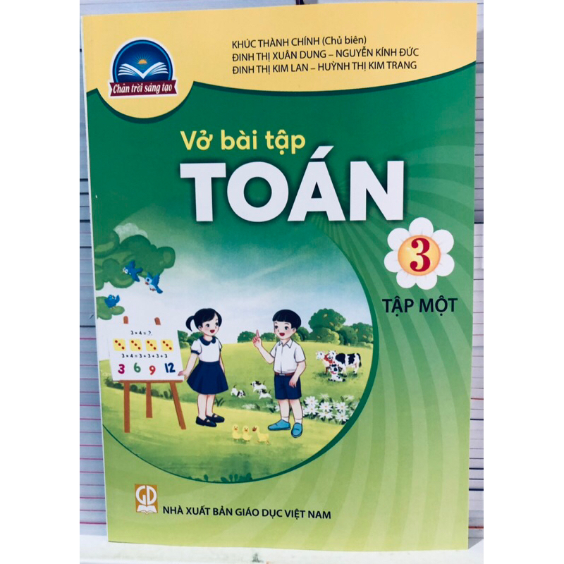 vở bài tập toán lớp 3 + Bút chì 2b thuộc bộ chân trời sáng