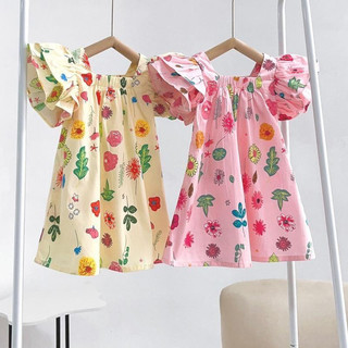 Váy cho bé gái B1 thiết kế tay cánh tiên size đại 11-38kg