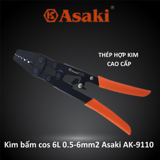 Kìm bấm cos 6l 0.5-6mm2 asaki ak-9110