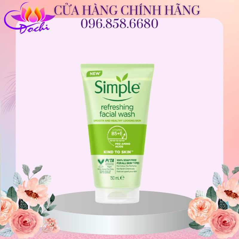 GEL RỬA MẶT SIMPLE 150ml
