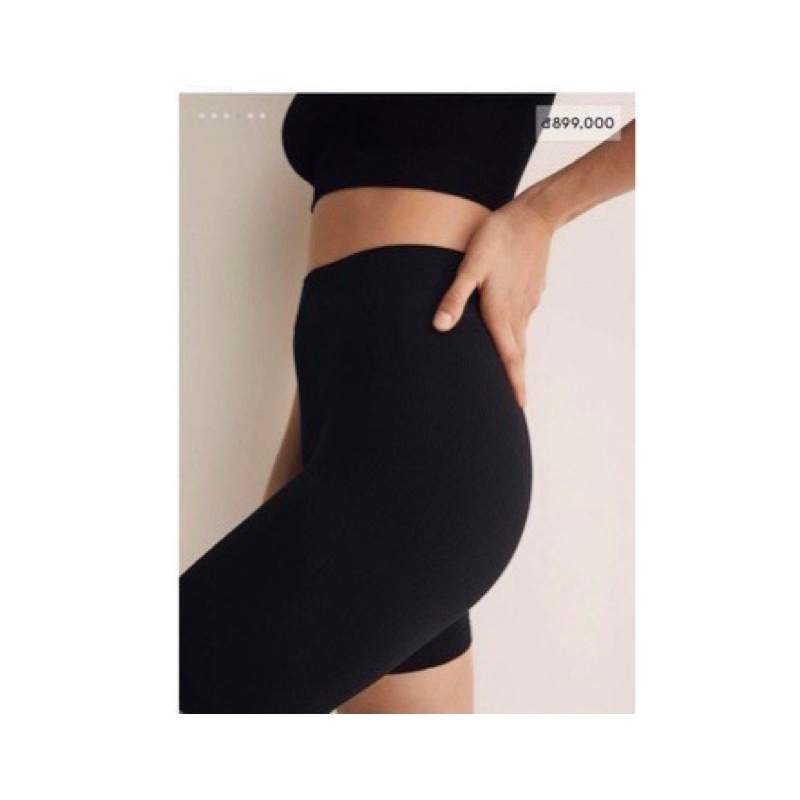 Set áo thun kèm quần biker chất thun gân