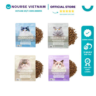 Hạt cho mèo Modko thức ăn cho mèo con mèo bầu và mọi lứa tuổi tăng cân NourseVietnam (1,5kg)