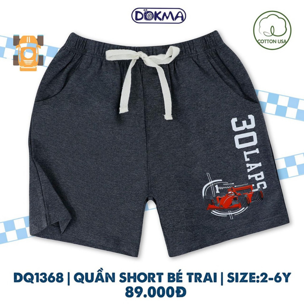 Quần đùi bé trai Dokma DQ658S