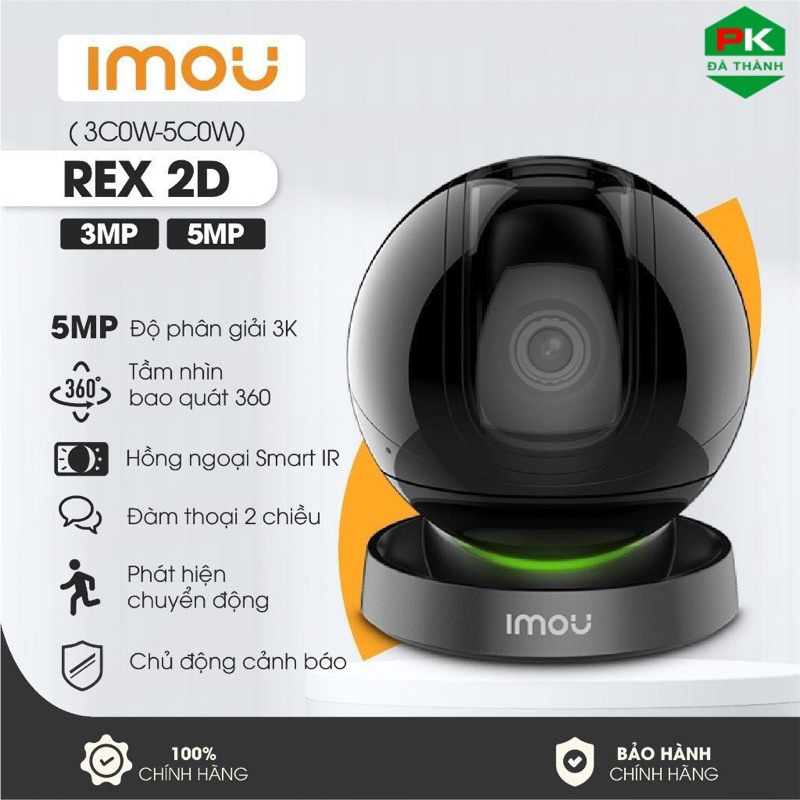 Camera IMOU REX 2D 3D 2E 3MP 5MP Phiên bản 2023