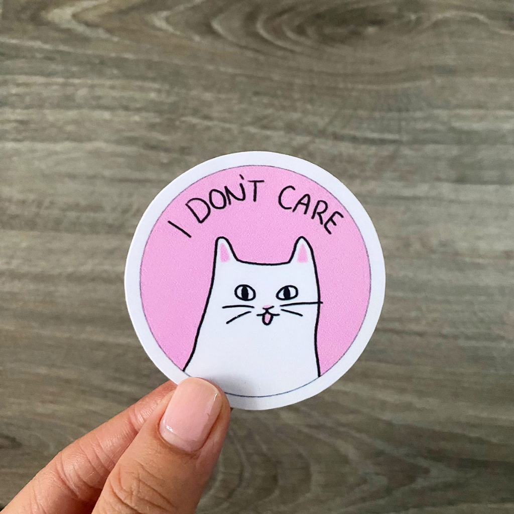 Màu Cam Đào StickerS - Peachy Dễ Thương Chất Liệu PVC Cao Cấp Chống Nước Dán Trang Trí Nón Bảo Hiểm | Sticker Việt Nam