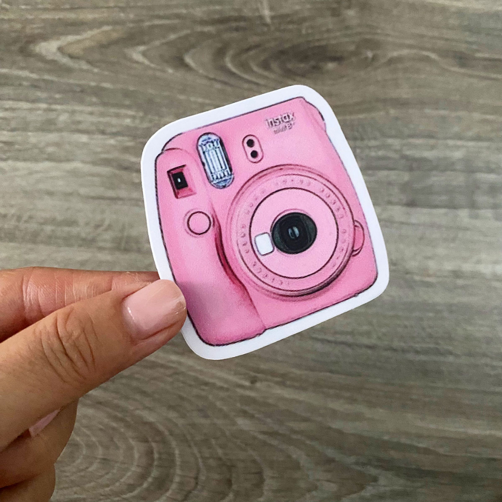 Màu Cam Đào StickerS - Peachy Dễ Thương Chất Liệu PVC Cao Cấp Chống Nước Dán Trang Trí Nón Bảo Hiểm | Sticker Việt Nam