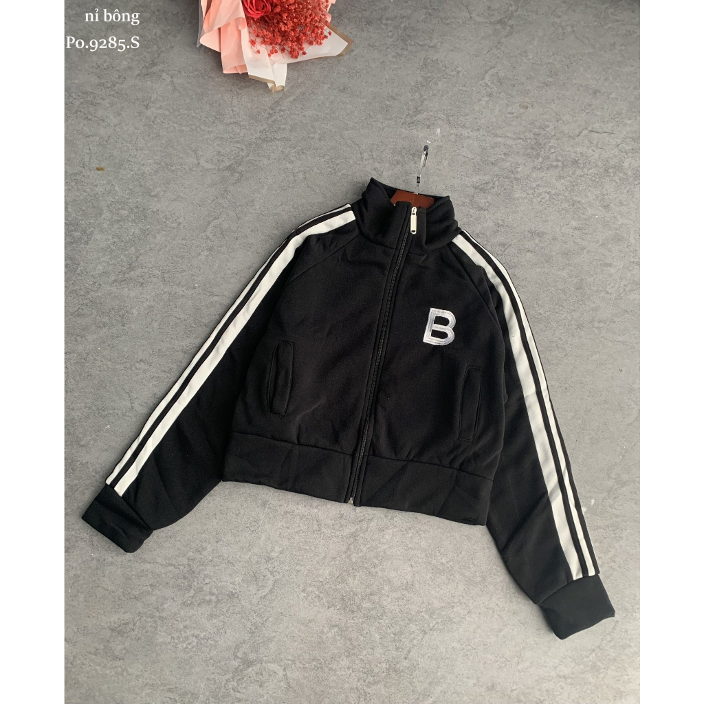 Áo Khoác Nỉ Chữ thêu B