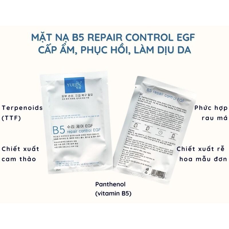 Măng tây baby - Lẻ 1 miếng Mặt Nạ Siêu Phục Hồi Yuejin B5 Repair Control EGF Mask