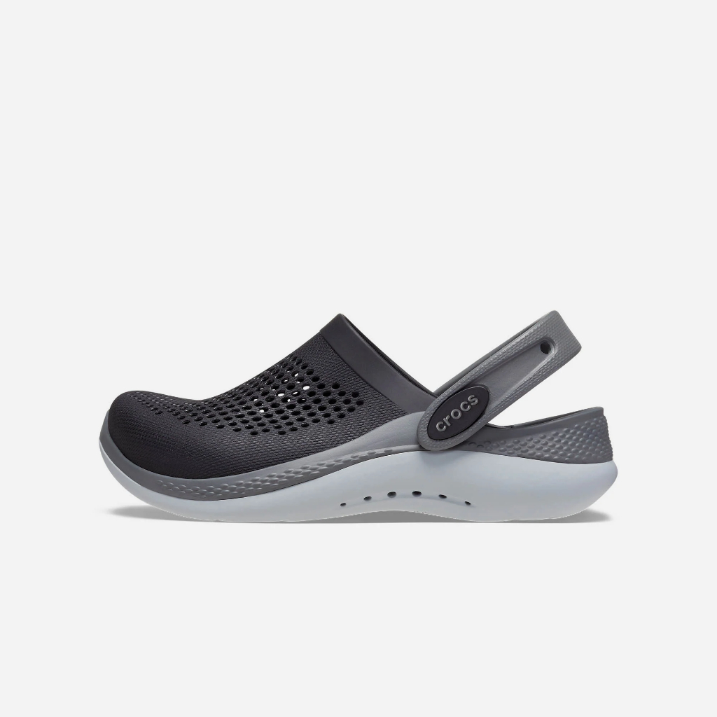 Dép Cross Literide 360 🎁 FREESHIP + Hàng loại 1 + Hộp 🎁 giày sục sandal Crocs quai ngang bít đầu nam nữ, kèm tem đen xám