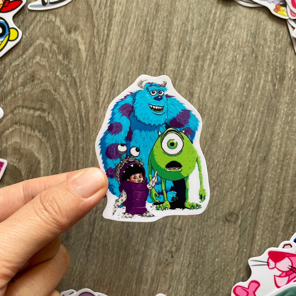 Sticker HOẠT HÌNH - CARTOON dễ thương, chống nước dán trang trí góc học tập, máy tính, điện thoại, đàn guitar