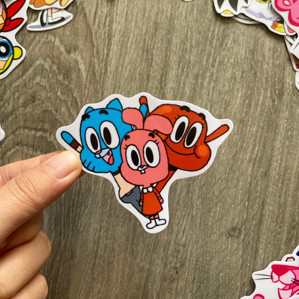 Sticker HOẠT HÌNH - CARTOON dễ thương, chống nước dán trang trí góc học tập, máy tính, điện thoại, đàn guitar