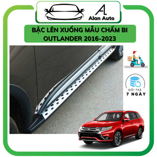 Bậc lên xuống ô tô mitsubishi outlander 2018-2022, mẫu chấm bi tháo babule