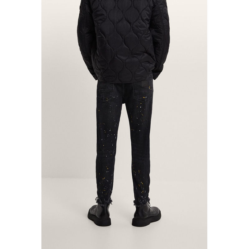 Quần jean nam Zara authentic TAPERED WITH PAINT SPLATTER size 30