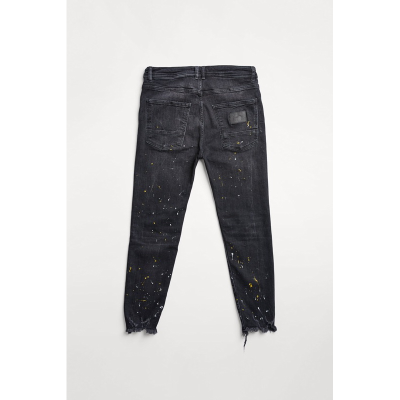 Quần jean nam Zara authentic TAPERED WITH PAINT SPLATTER size 30