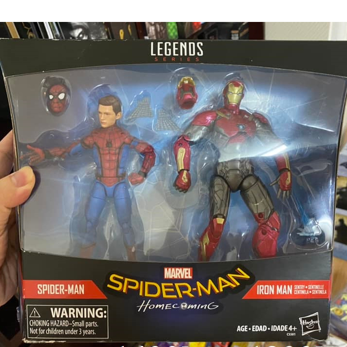 Mô hình Marvel Legends Spiderman & Iron Man MK47