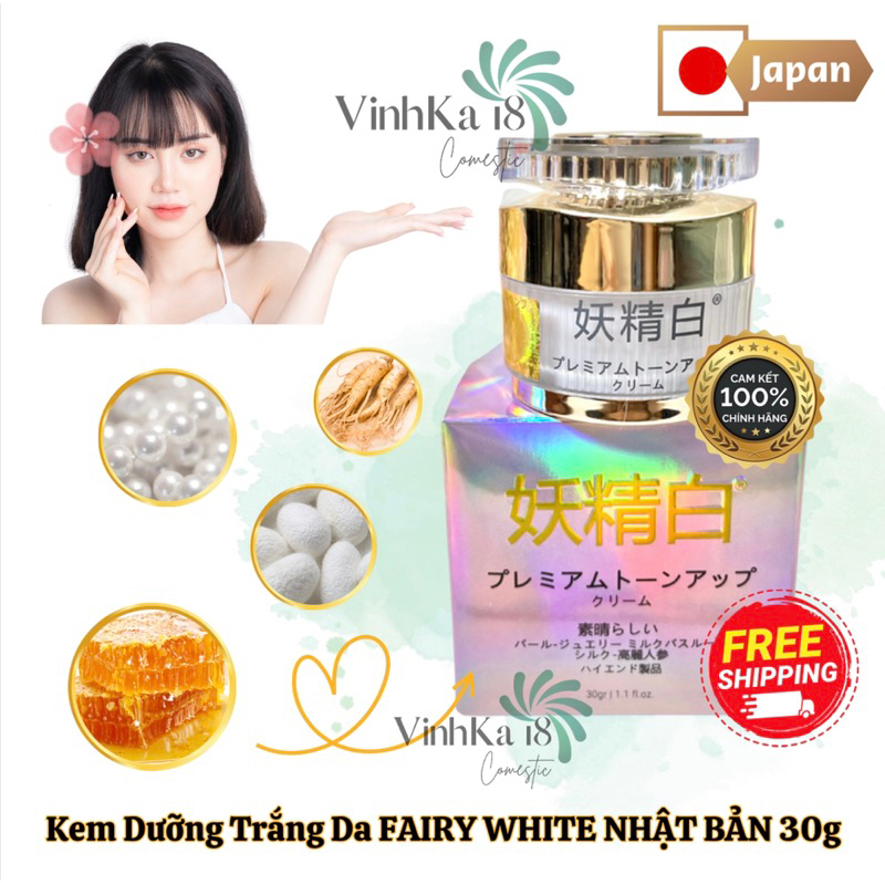 KEM FAIRY WHITE CAO CẤP DƯỠNG TRẮNG DA TONE UP 30g - Vinhka18