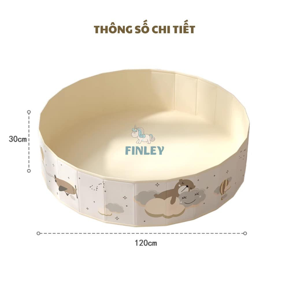 Quây bóng bể bơi đa năng gấp gọn Holla - Finley Bear 0088 cho bé