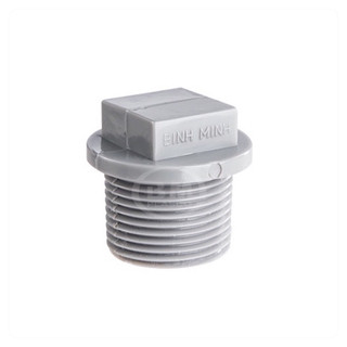 Bít nhựa ren ngoài ống nước, đầu bịt nhựa pvc bình minh ống phi 21 27 34