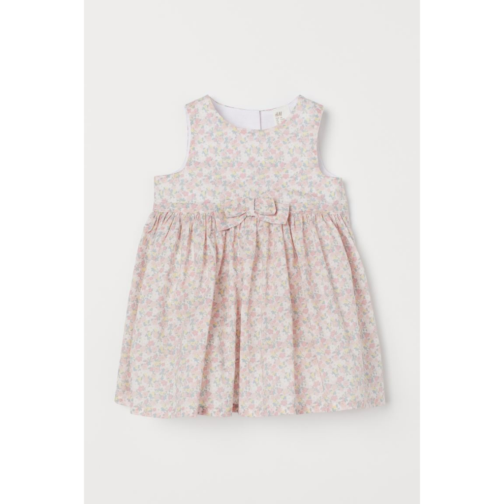 Váy xòe cotton hoa hồng minnie mickey HM H&M_hàng chính hãng authentic